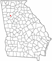 Location of Austell, Georgia