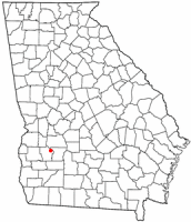 Location of Bronwood, Georgia