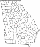 Location of Centerville, Georgia