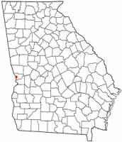 Location of Columbus, Georgia
