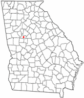 Location of Griffin, Georgia