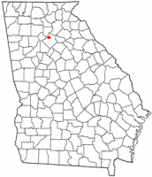 Location of Suwanee, Georgia