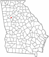 Location of Union City, Georgia