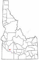 Location of Mountain Home, Idaho