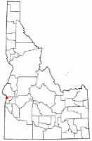 Location of Payette, Idaho