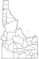 Location of Spirit Lake, Idaho