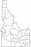 Location of Weiser, Idaho