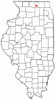 Location of Belvidere, Illinois