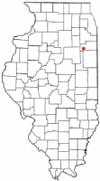 Location of Herscher, Illinois