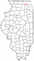 Location of Huntley, Illinois