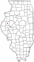 Location of Macomb, Illinois