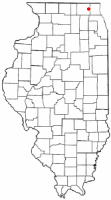 Location of McHenry, Illinois