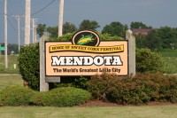 Sign leading into Mendota