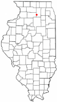 Location of Shabbona, Illinois