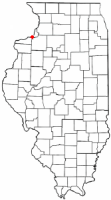 Location of Silvis, Illinois