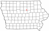 Location of Ackley, Iowa