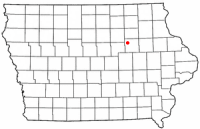 Location of Cedar Falls, Iowa