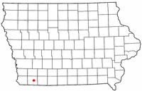 Location of Clarinda, Iowa