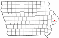 Location of De Witt, Iowa