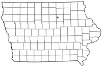 Location of Dumont, Iowa