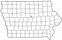 Location of Hubbard, Iowa