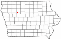 Location of Fonda, Iowa