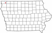 Location of George, Iowa