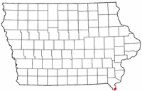 Location of Keokuk, Iowa