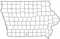 Location of Leon, Iowa