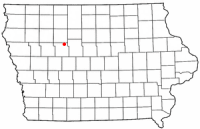 Location of Manson, Iowa