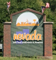 Nevada Iowa 20090816 Welcome Sign