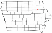 Location of Oelwein, Iowa