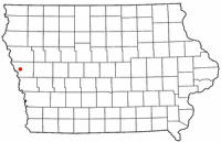 Location of Onawa, Iowa