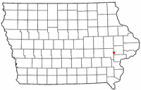 Location of West Branch, Iowa