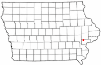 Location of West Liberty, Iowa
