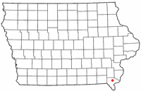 Location of West Point, Iowa