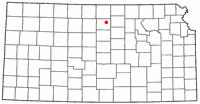Location of Beloit, Kansas
