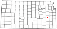 Location of Burlington, Kansas