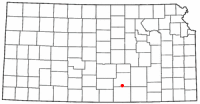 Location of Clearwater, Kansas
