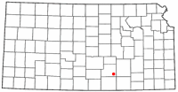 Location of Derby, Kansas