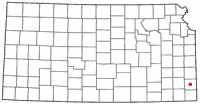 Location of Girard, Kansas