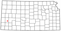 Location of Lakin, Kansas