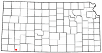 Location of Liberal, Kansas