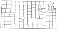 Location of Scott City, Kansas