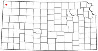 Location of St. Francis, Kansas