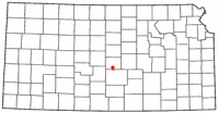 Location of Sterling, Kansas