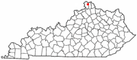 Location of Florence, Kentucky