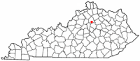 Location of Georgetown, Kentucky