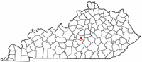 Location of Lebanon, Kentucky