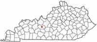 Location of Leitchfield, Kentucky